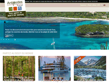 Tablet Screenshot of antipodes-travel.com